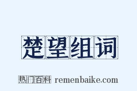 楚望组词是什么意思的图片